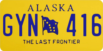 AK license plate GYN416