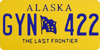 AK license plate GYN422