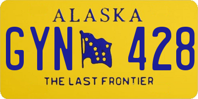 AK license plate GYN428