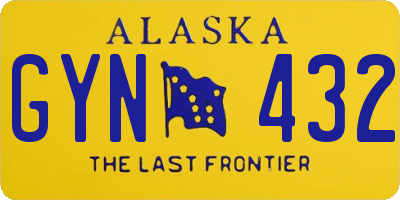 AK license plate GYN432