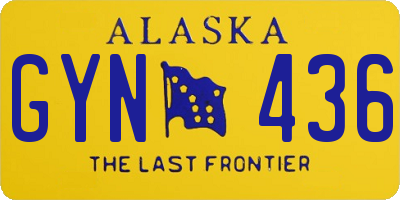 AK license plate GYN436