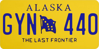AK license plate GYN440