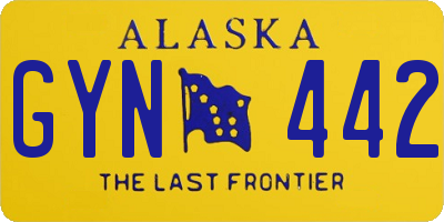 AK license plate GYN442