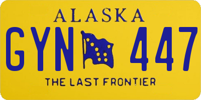AK license plate GYN447