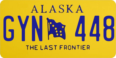 AK license plate GYN448