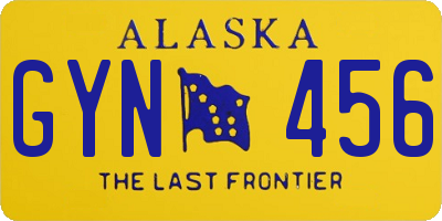 AK license plate GYN456