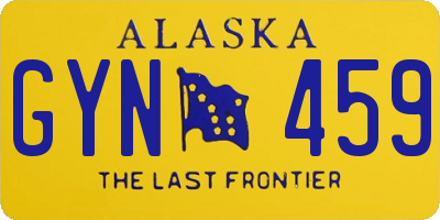 AK license plate GYN459