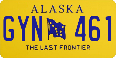 AK license plate GYN461