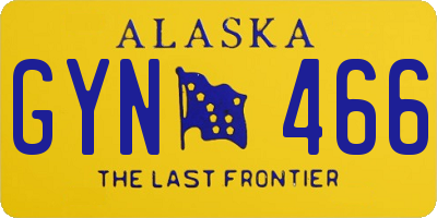 AK license plate GYN466