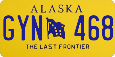 AK license plate GYN468