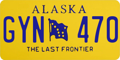 AK license plate GYN470