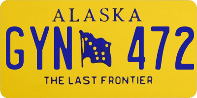 AK license plate GYN472