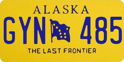 AK license plate GYN485