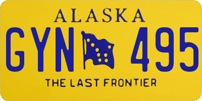 AK license plate GYN495