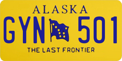 AK license plate GYN501