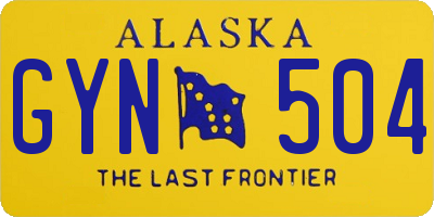 AK license plate GYN504