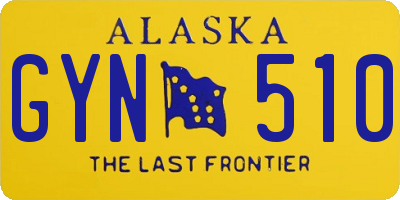 AK license plate GYN510