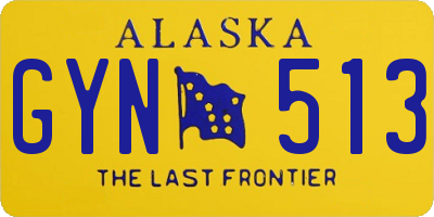 AK license plate GYN513