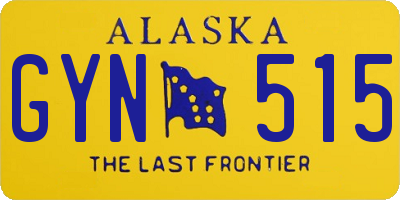 AK license plate GYN515