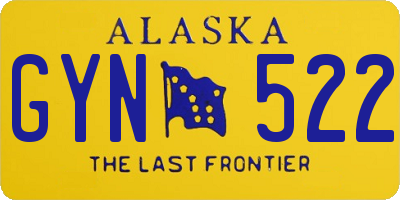 AK license plate GYN522