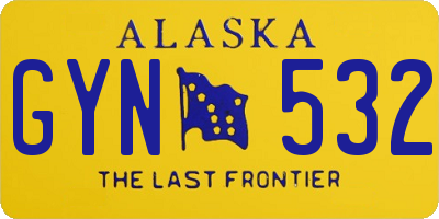 AK license plate GYN532