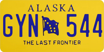 AK license plate GYN544