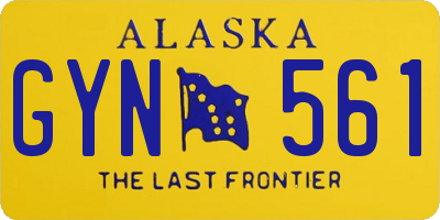 AK license plate GYN561