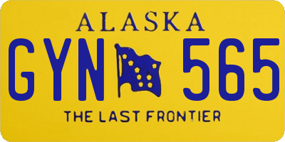 AK license plate GYN565