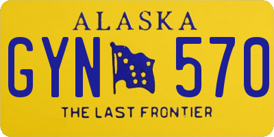 AK license plate GYN570