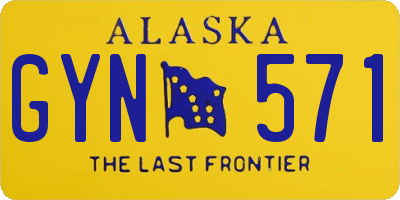 AK license plate GYN571