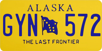 AK license plate GYN572