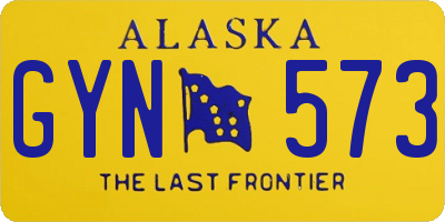 AK license plate GYN573