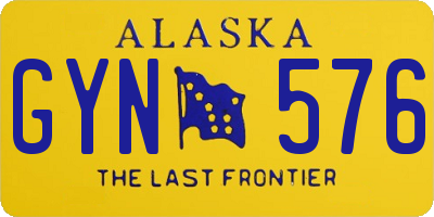 AK license plate GYN576
