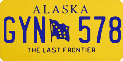 AK license plate GYN578