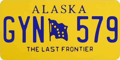 AK license plate GYN579