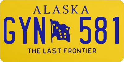 AK license plate GYN581