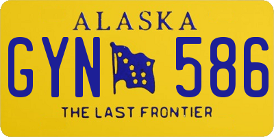 AK license plate GYN586