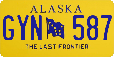 AK license plate GYN587