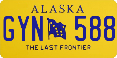 AK license plate GYN588