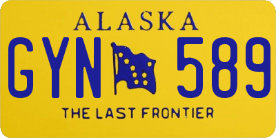 AK license plate GYN589