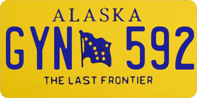AK license plate GYN592