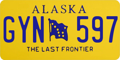 AK license plate GYN597