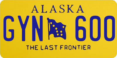 AK license plate GYN600