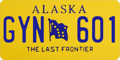 AK license plate GYN601