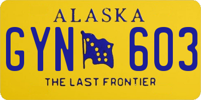 AK license plate GYN603