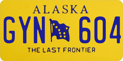 AK license plate GYN604