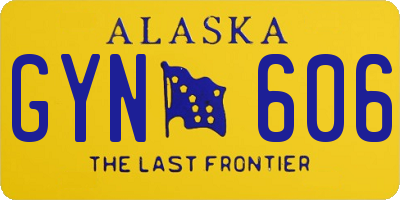 AK license plate GYN606