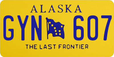 AK license plate GYN607