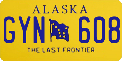 AK license plate GYN608
