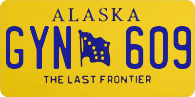 AK license plate GYN609
